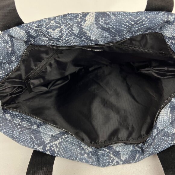 Haute Shore Jaime Blue Python Puffer Tote Crossbody Shoulder Bag Wristlet - Picture 6 of 11